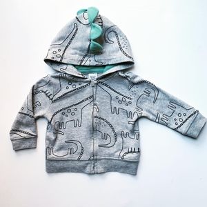 Just One You Dinosaur Zip Up Hoodie